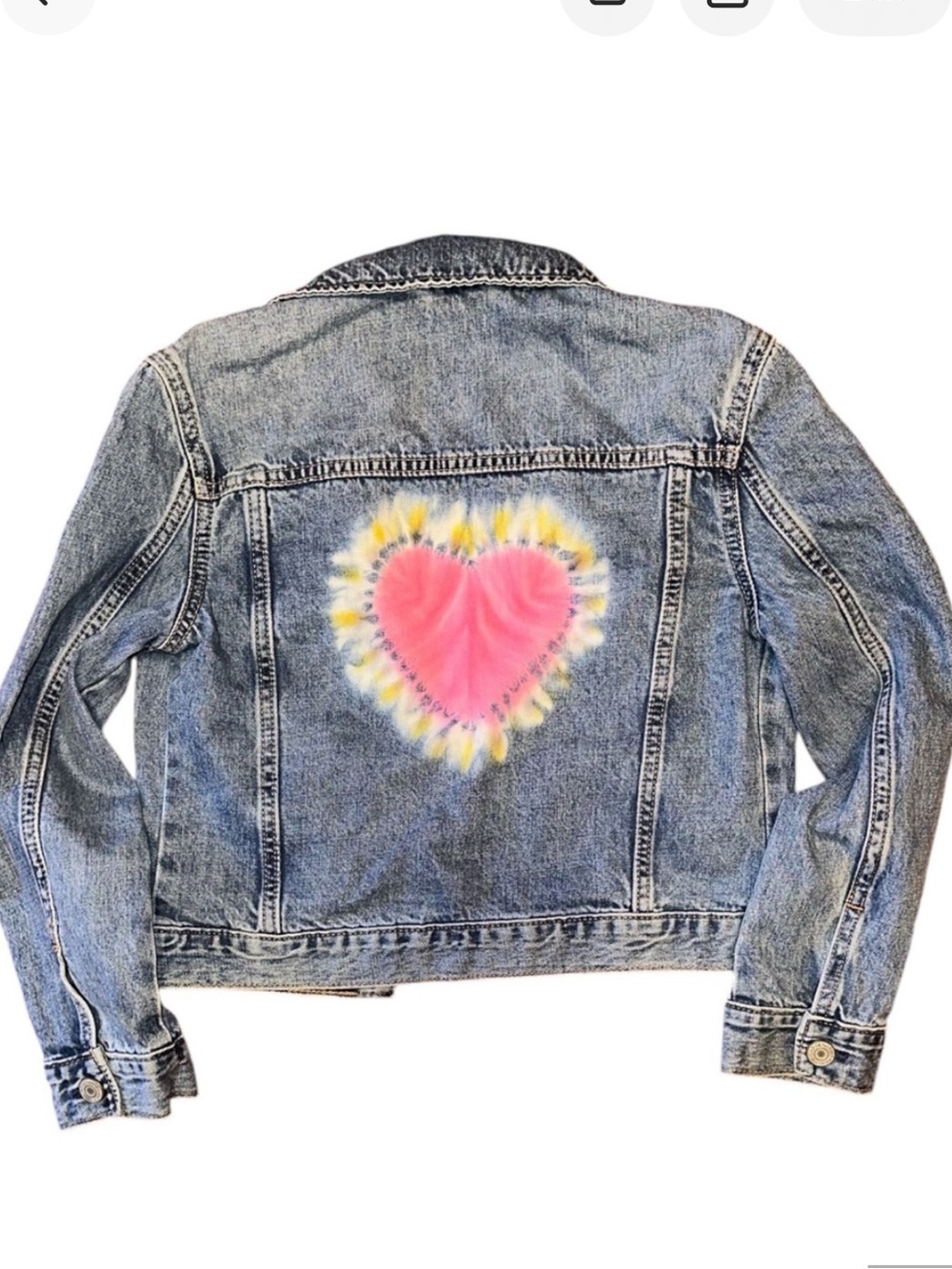 Girls Heart Denim Jacket